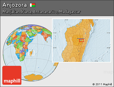 Political Location Map of Anjozora