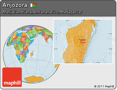 Political Location Map of Anjozora