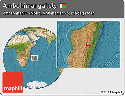 Satellite Location Map of Ambohimangakely