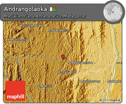 Physical Map of Andrangolaoka