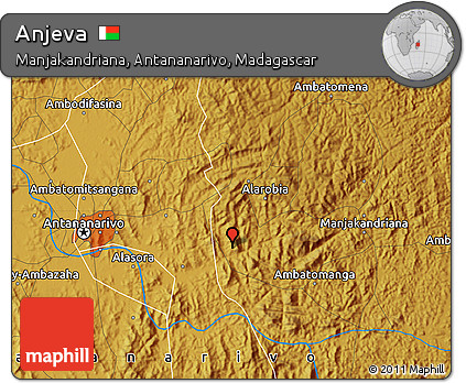 Physical Map of Anjeva