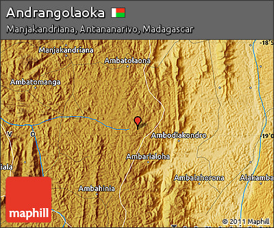 Physical Map of Andrangolaoka