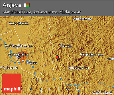 Physical Map of Anjeva