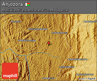 Physical Map of Anjozora