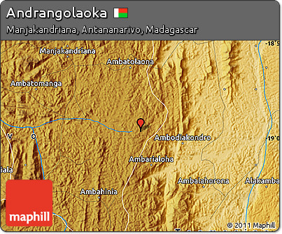 Physical Map of Andrangolaoka