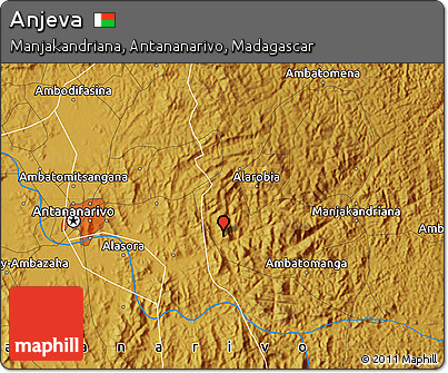 Physical Map of Anjeva