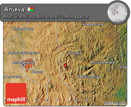 Satellite Map of Anjeva