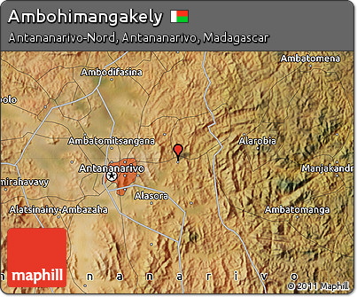 Satellite Map of Ambohimangakely
