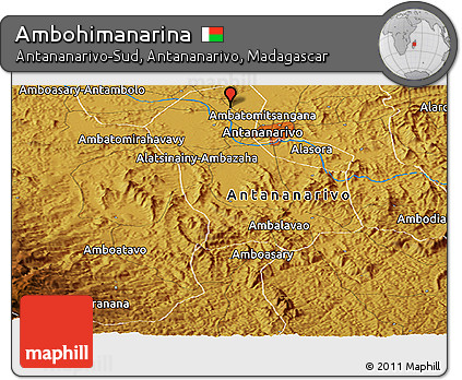 Physical Panoramic Map of Ambohimanarina