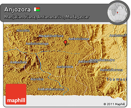 Physical Panoramic Map of Anjozora