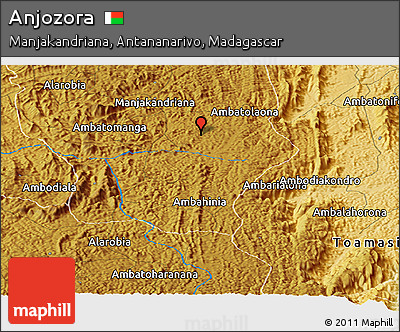 Physical Panoramic Map of Anjozora