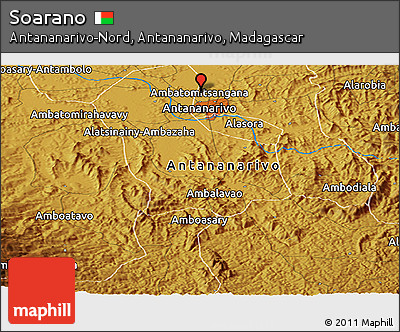 Physical Panoramic Map of Soarano