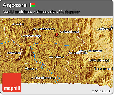 Physical Panoramic Map of Anjozora