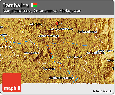 Physical Panoramic Map of Sambaina