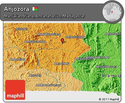 Political Panoramic Map of Anjozora