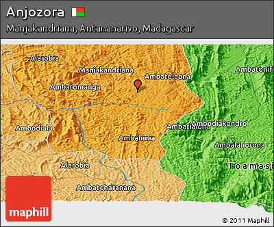 Political Panoramic Map of Anjozora