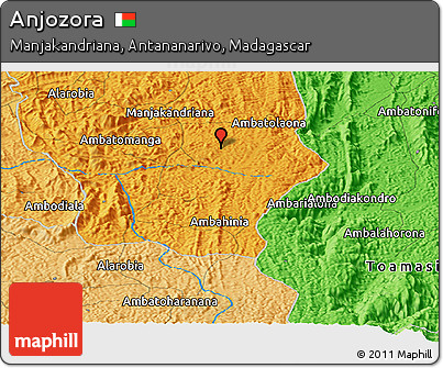 Political Panoramic Map of Anjozora