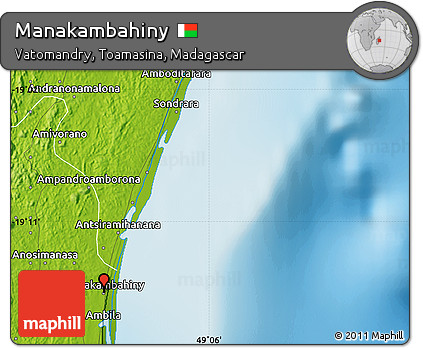 Physical Map of Manakambahiny