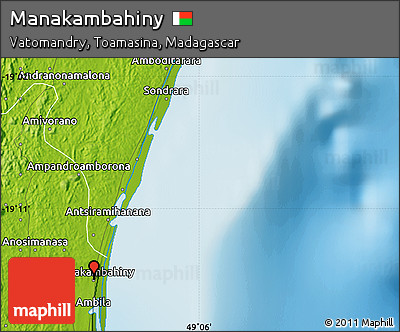 Physical Map of Manakambahiny