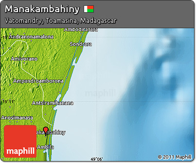 Physical Map of Manakambahiny