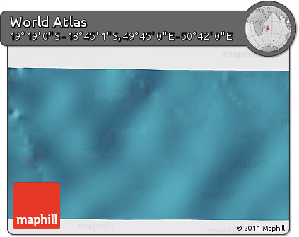Satellite 3D Map of the Area around 19° 2' 1" S, 50° 13' 30" E