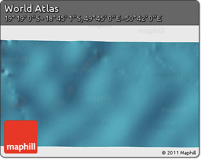Satellite 3D Map of the Area around 19° 2' 1" S, 50° 13' 30" E