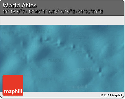 Satellite 3D Map of the Area around 19° 2' 1" S, 51° 4' 30" E