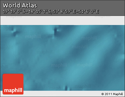 Satellite 3D Map of the Area around 19° 2' 1" S, 53° 37' 30" E