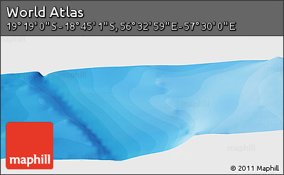 Political Panoramic Map of the Area around 19° 2' 1" S, 57° 1' 29" E