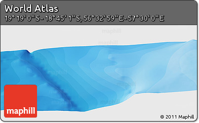 Political Panoramic Map of the Area around 19° 2' 1" S, 57° 1' 29" E