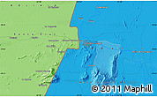Political Map of the area around 19° 2' 1" S, 57° 43' 30" W