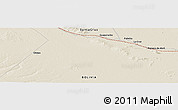 Shaded Relief Panoramic Map of the area around 19° 2' 1" S, 58° 34' 30" W