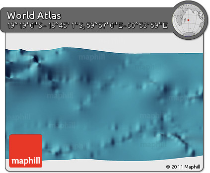 Satellite 3D Map of the Area around 19° 2' 1" S, 60° 25' 29" E