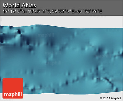 Satellite 3D Map of the Area around 19° 2' 1" S, 60° 25' 29" E