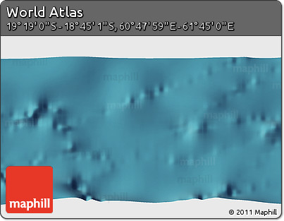 Satellite 3D Map of the Area around 19° 2' 1" S, 61° 16' 29" E