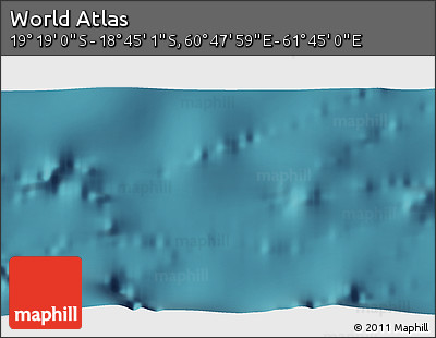 Satellite 3D Map of the Area around 19° 2' 1" S, 61° 16' 29" E