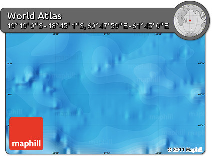 Political Map of the Area around 19° 2' 1" S, 61° 16' 29" E