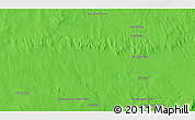 Political 3D Map of Campamento de los Pozos