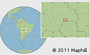 Savanna Style Location Map of Campamento de los Pozos