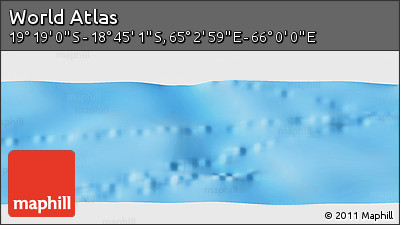 Physical Panoramic Map of the Area around 19° 2' 1" S, 65° 31' 30" E