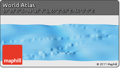 Physical Panoramic Map of the Area around 19° 2' 1" S, 65° 31' 30" E