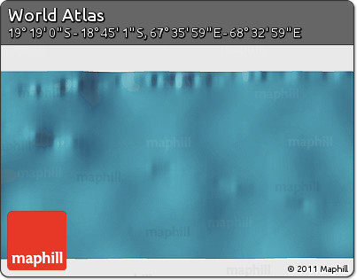 Satellite 3D Map of the Area around 19° 2' 1" S, 68° 4' 29" E
