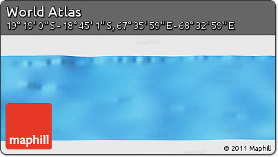 Physical Panoramic Map of the Area around 19° 2' 1" S, 68° 4' 29" E
