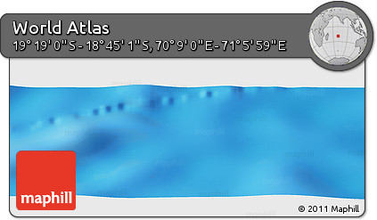 Physical Panoramic Map of the Area around 19° 2' 1" S, 70° 37' 30" E