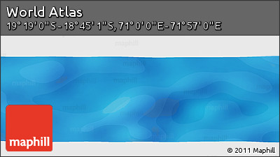 Political Panoramic Map of the Area around 19° 2' 1" S, 71° 28' 29" E