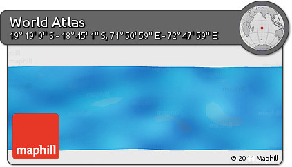 Physical Panoramic Map of the Area around 19° 2' 1" S, 72° 19' 29" E