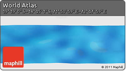 Physical Panoramic Map of the Area around 19° 2' 1" S, 72° 19' 29" E