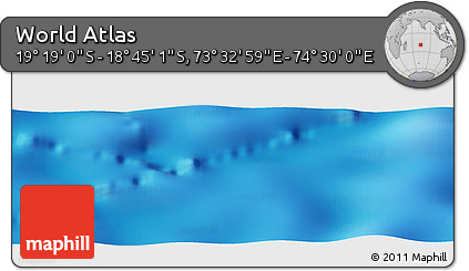 Physical Panoramic Map of the Area around 19° 2' 1" S, 74° 1' 30" E