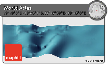 Satellite Panoramic Map of the Area around 19° 2' 1" S, 78° 16' 30" E