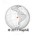 Outline Map of the Area around 19° 2' 1" S, 81° 31' 30" W, rectangular outline